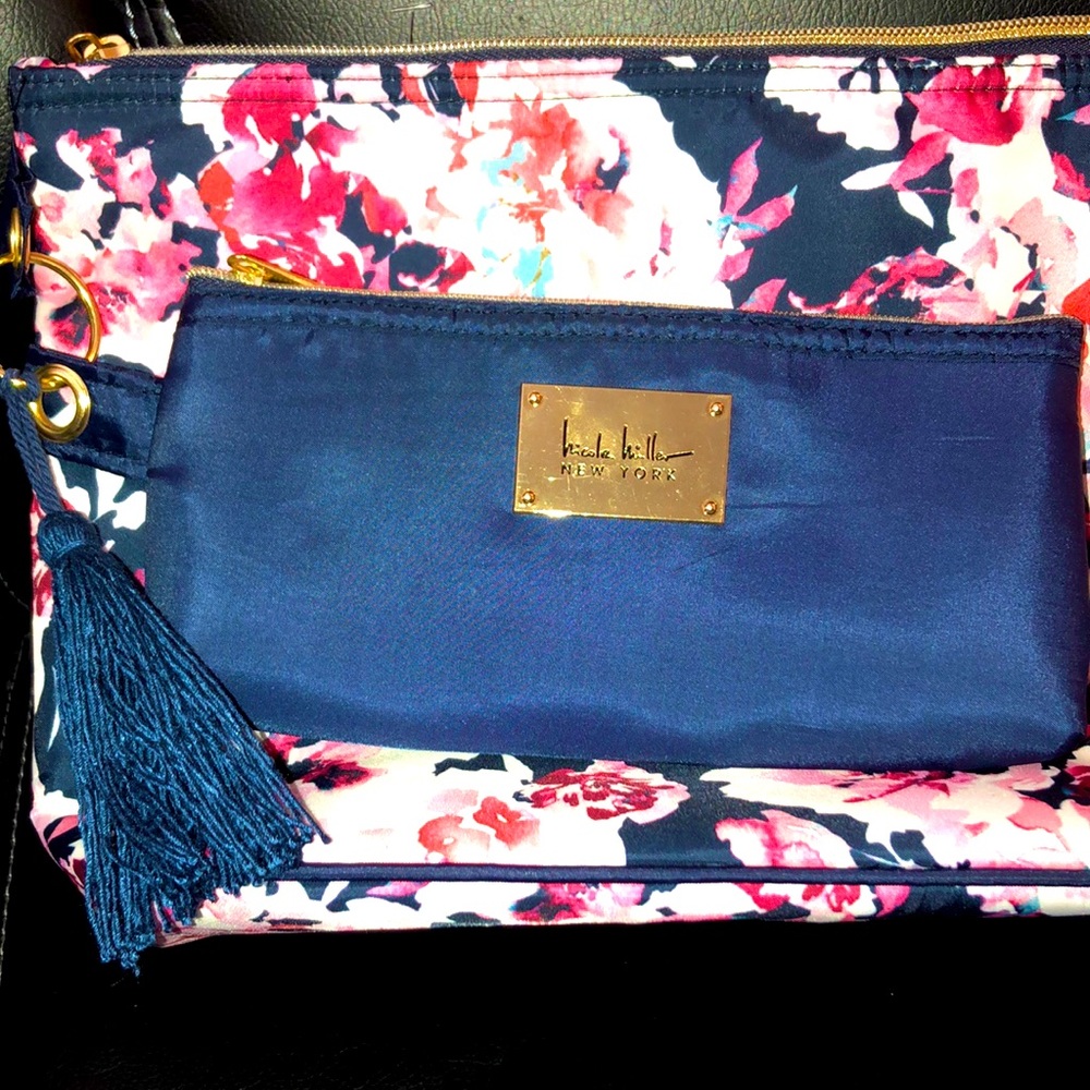 Nicole Miller Makeup Bag, Case, 2 pcs, NWOT